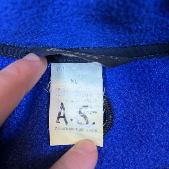 Vintage G.H. Bass Full Zip Fleece Vest Mens Size XL Blue Pockets Made In USA EUC - Picture 2 of 6